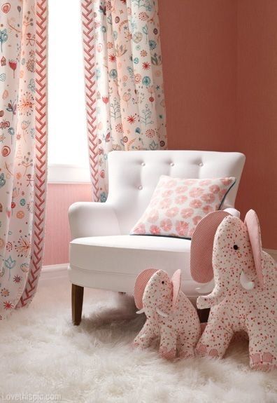 Soft Pink Elephant Baby Girl Room Baby Room Ideas
