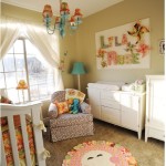 Adorable Beige Nursery with Rainbow Accents