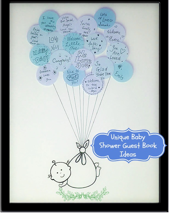 Baby shower best sale guest book ideas