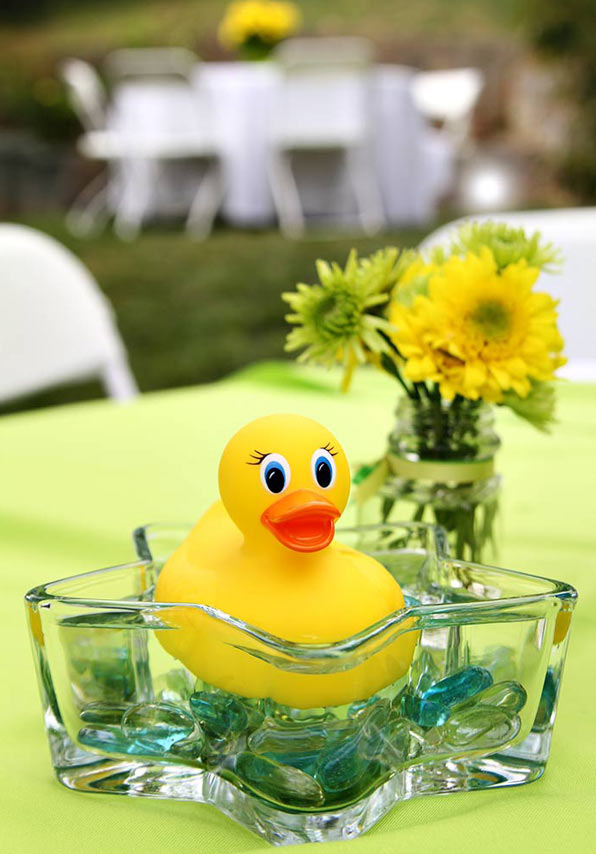 rubber duck baby shower centerpiece ideas