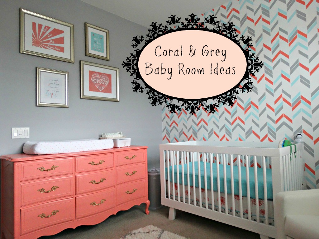 Baby Girl Room Nursery Idea Coral And Grey Baby Room Ideas