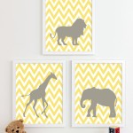 Baby Room Idea- Sweet Yellow Farm Animal Frames