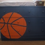 Baby Boy Nursery Ideas – Basketball Painted Dresser