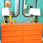 Baby Room Ideas For Baby Boy! Orange and Blue Funk!