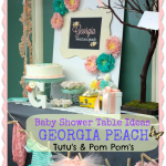Baby Shower Table Idea – Tutu’s and Pom Poms